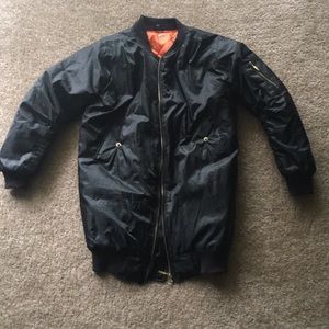 Black medium size bomber jacket